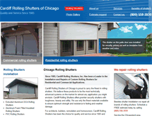 Tablet Screenshot of cardiffrollingshutters.com